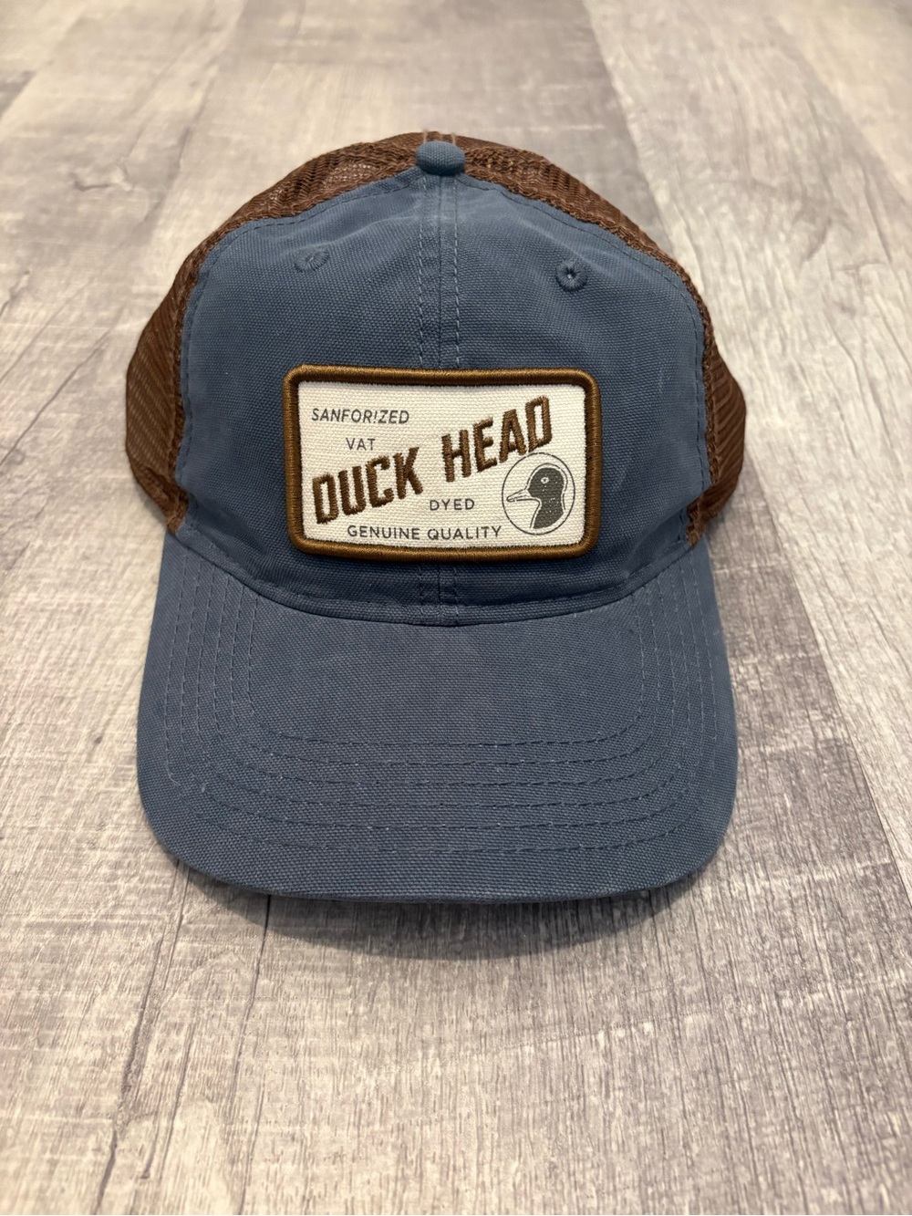 Duck Head Sanforized Patch Trucker Hat Stormy Blue NWT D41011-494